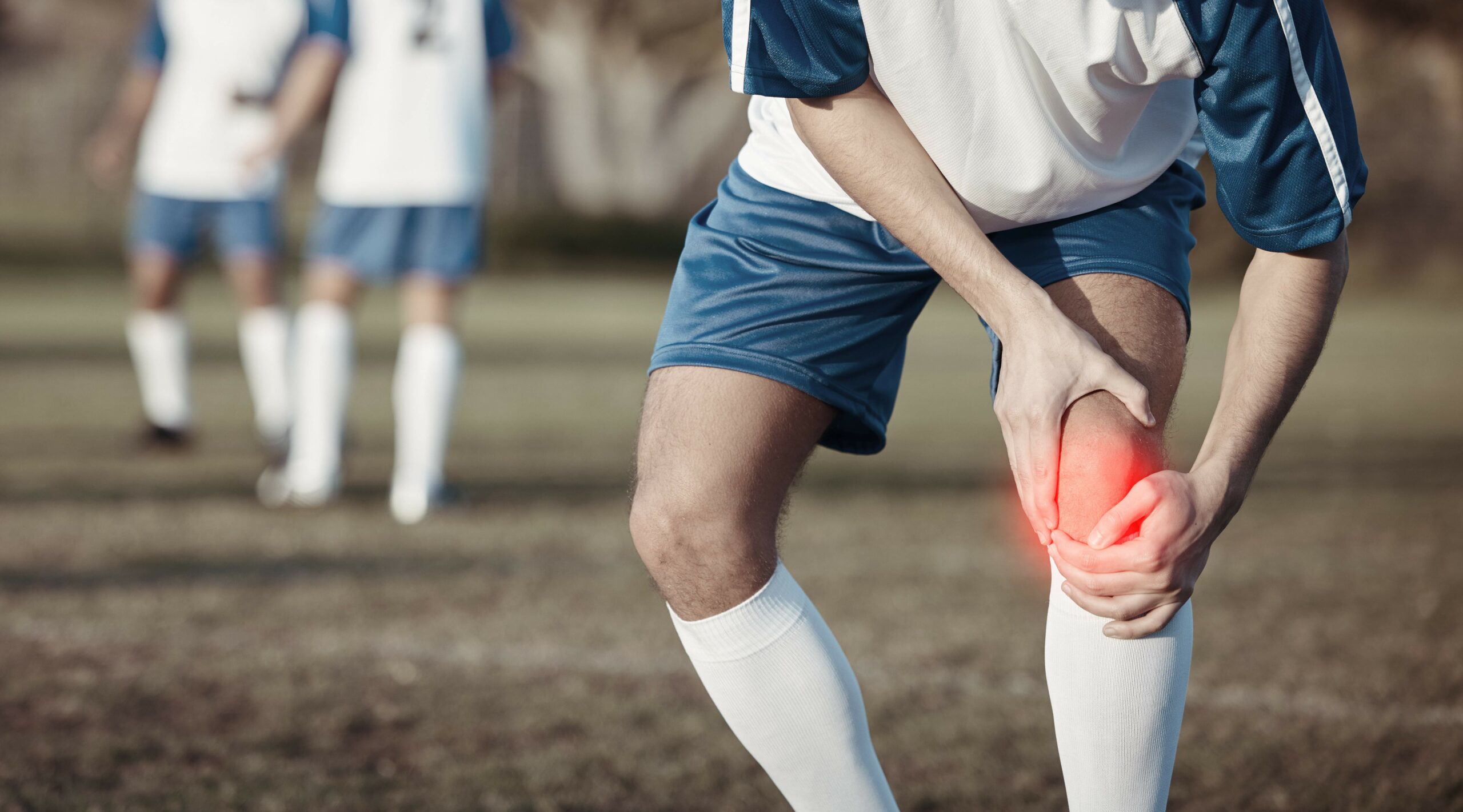 Soccer Player with Inflamed Knee